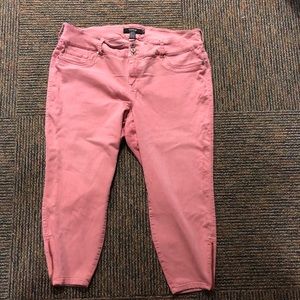 Pink torrid ankle jeans
